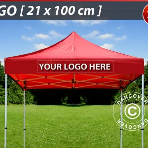 1 St. FleXtents Volant-Print 21x100cm, zentriert