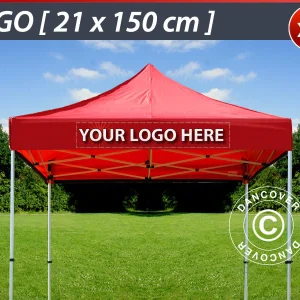 1 St. FleXtents Volant-Print 21x150cm, zentriert