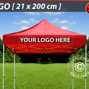 1 St. FleXtents Volant-Print 21x200cm, zentriert