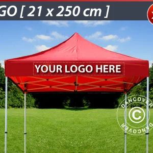 1 St. FleXtents Volant-Print 21x250cm, zentriert