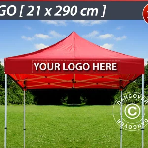 1 St. FleXtents Volant-Print 21x290cm, zentriert