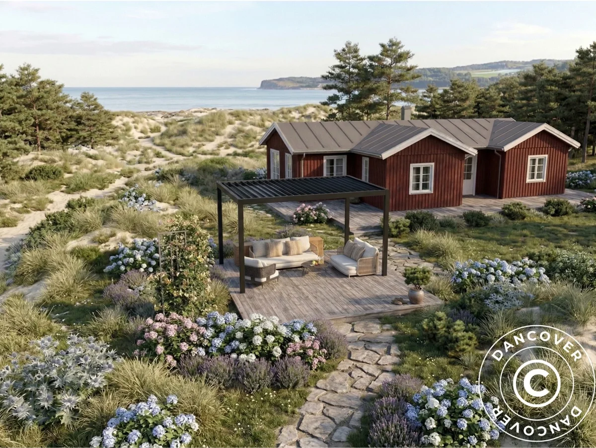 Bioklimatischer Pergola Pavillon San Pablo Steel S80, 3x4m, Schwarz - Imagen 5