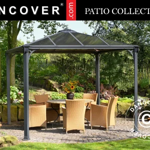 Pavillon Palermo 2,95x2,95m, Anthrazit