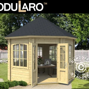 Holzpavillon Lorraine, achtkantig 3,47x3,47x3,45m, 44mm, Naturbelassen