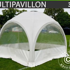 Kuppelzelt Multipavillon 3x3m, Weiß