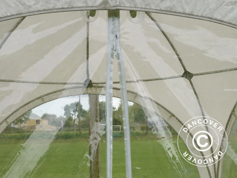 Kuppelzelt Multipavillon 3x3m, Weiß - Imagen 8