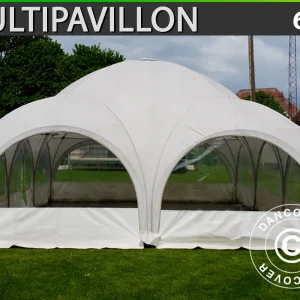 Kuppelzelt Multipavillon 6x6m, Weiß