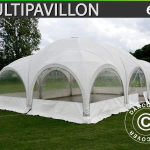 Kuppelzelt Multipavillon 6x9m, Weiß
