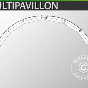 Kuppelzelt Multipavillon Regenrinne