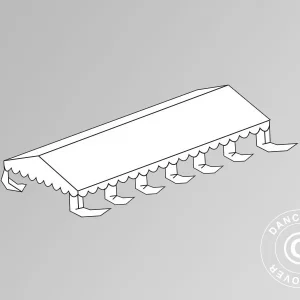 Dachplane für das Partyzelt Exclusive 5x12m PVC, Weiß