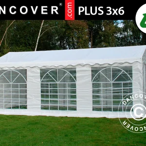 Partyzelt PLUS 3x6m PE 700, Weiß
