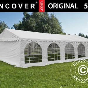 Partyzelt Original 5x10m PVC 900, Weiß