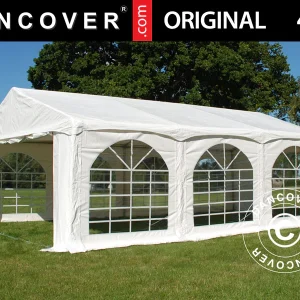 Partyzelt Original 4x6m PVC 900, "Arched", Weiß