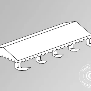 Dachplane für das Partyzelt Original 6x8m PVC, Weiß