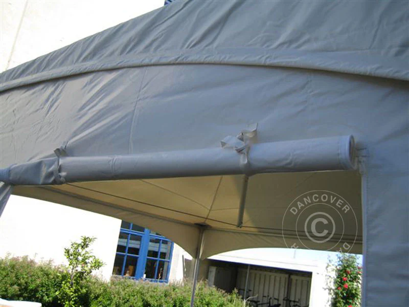 Pagoden-Partyzelt PartyZone 3x3m, PVC, weiß - Imagen 9