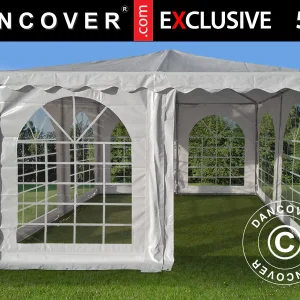 Pagodenzelt Exclusive 5x5m PVC, Weiß