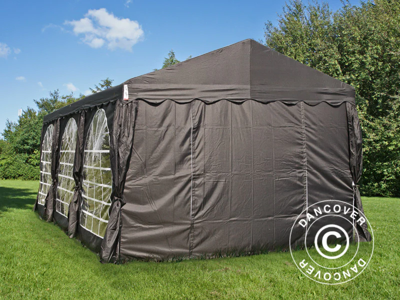 Partyzelt UNICO 3x6m, Schwarz - Imagen 5