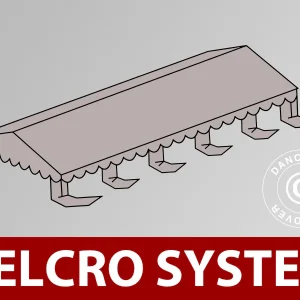 Dachplane für Partyzelt UNICO, PVC/Polyester, 5x10m, Sand