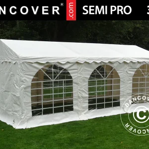 Partyzelt SEMI PRO Plus 3x6m PVC 900, Weiß