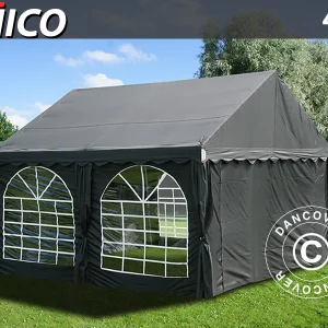 Partyzelt UNICO 4x4m,  Schwarz