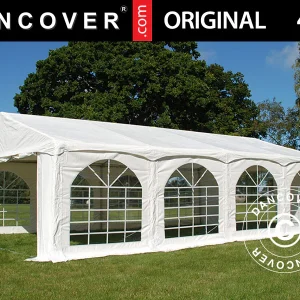 Partyzelt Original 4x8m PVC 900, "Arched", Weiß