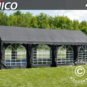 Partyzelt UNICO 4x8m, Schwarz