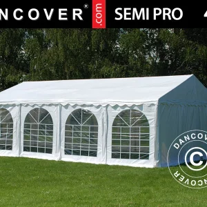 Partyzelt SEMI PRO Plus 4x8m PVC 900, Weiß
