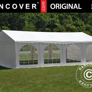 Partyzelt Original 5x8m PVC 900, Weiß