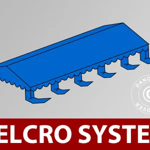Dachplane für Partyzelt UNICO, PVC/Polyester, 5x10m, Dunkelgrau