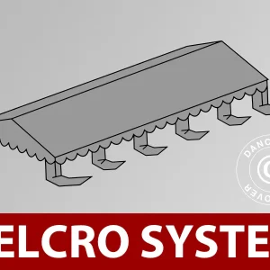 Dachplane für Partyzelt UNICO, PVC/Polyester, 5x10m, Dunkelgrau