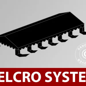 Dachplane für Partyzelt UNICO, PVC/Polyester, 6x12m, schwarz