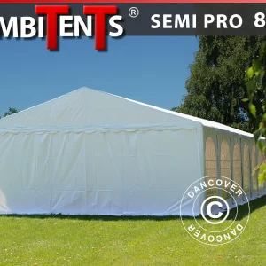 Partyzelt, SEMI PRO Plus CombiTents® 900 8x16 (2,6)m, 6-in-1, Weiß
