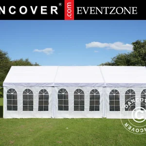 Professionelles Partyzelt EventZone 9x9m PVC, Weiß