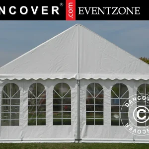 Professionelles Partyzelt EventZone 6x6m PVC, Weiß