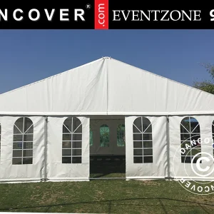 Professionelles Partyzelt EventZone 9x12m PVC, Weiß