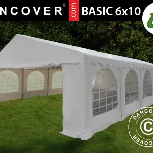 Partyzelt Basic 6x10m PVC 700, Weiß