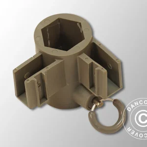 Eckstangen-Verbindungsstück, Grau