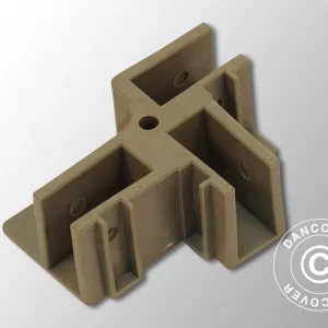 3-Wege-Scherenstangen-Verbindungsstück, Grau