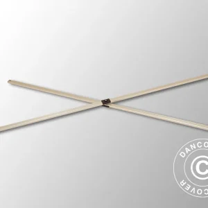 Komplette Scherenstangen, 2m, Schwarzes Verbindungsstück