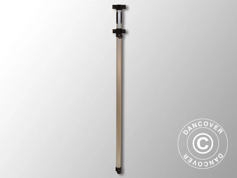 Komplette Mittelstange 2,27/2,55m, Schwarzes Verbindungsstück