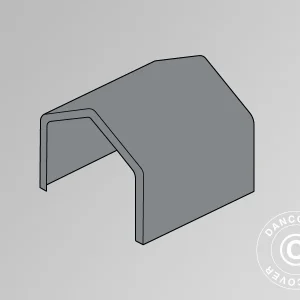 Dachplane für Lagerzelt PRO 5x4m PVC, grau