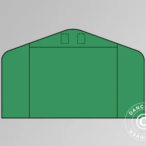 Giebelwand/Tür für Lagerzelt PRO 6x6m, 6x12m und 6x18m PVC, grün