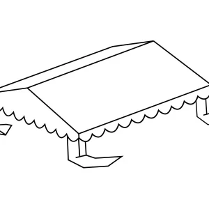Dachplane für das Partyzelt Plus 3x6m PE, Weiß