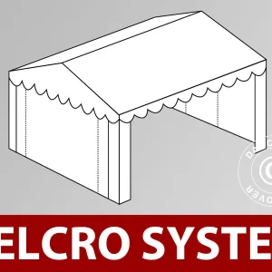 Dachplane mit Klettverschluss für Plus-Partyzelt 3x6m, Weiß