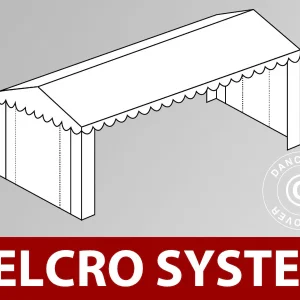 Dachplane mit Klettverschluss für Plus-Partyzelt 5x8m, Weiß