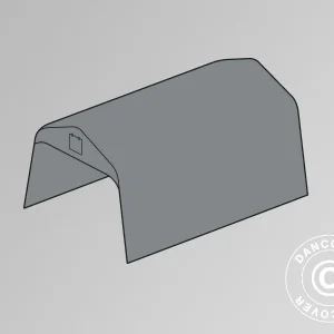 Dachplane für Lagerzelt PRO 2,4x6m PVC, grau