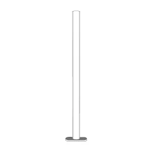 Bein mit Fußplatte, Ø38mm, 1880mm