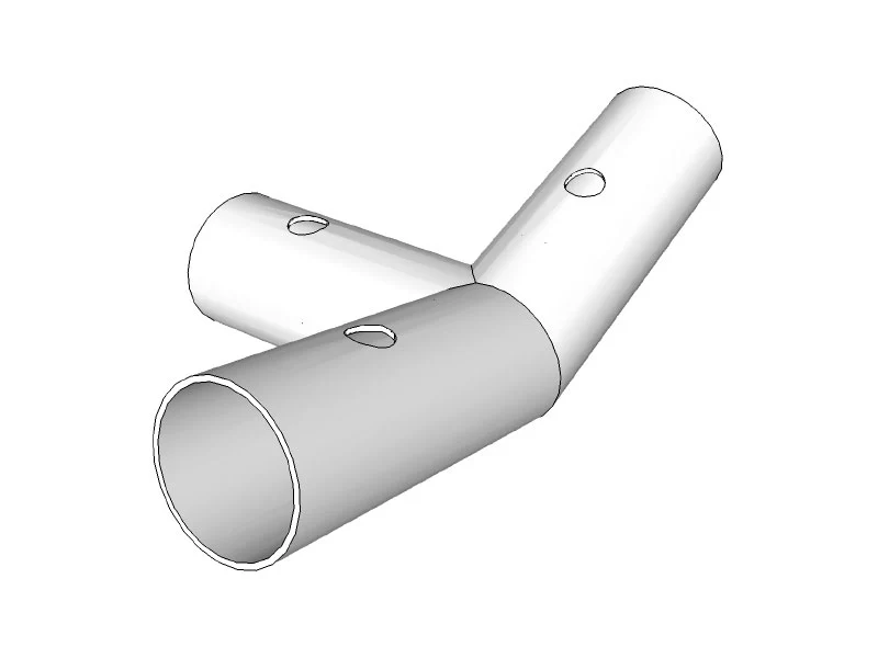 3-Wege-Verbindungsstück, Ø42mm, 110° - Imagen 4