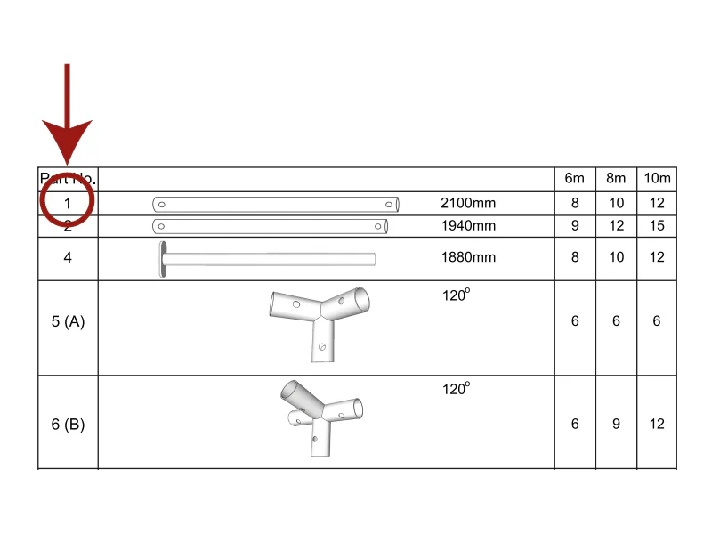 Dachrohr, Ø38mm, 2100mm - Imagen 3
