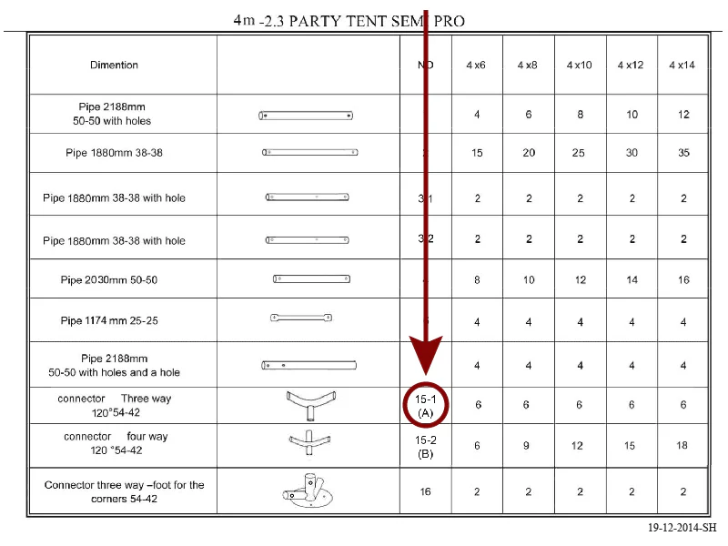 3-Wege-Verbindungsstück, Ø42+Ø54mm, 120° - Imagen 4